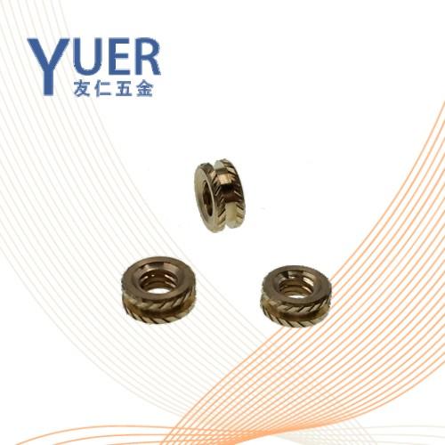 0680 精密机械用紧固件滚花双大铜螺母 DIN 16903