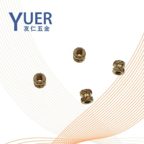 0816 精密机械用紧固件滚花热熔螺母 DIN 16903
