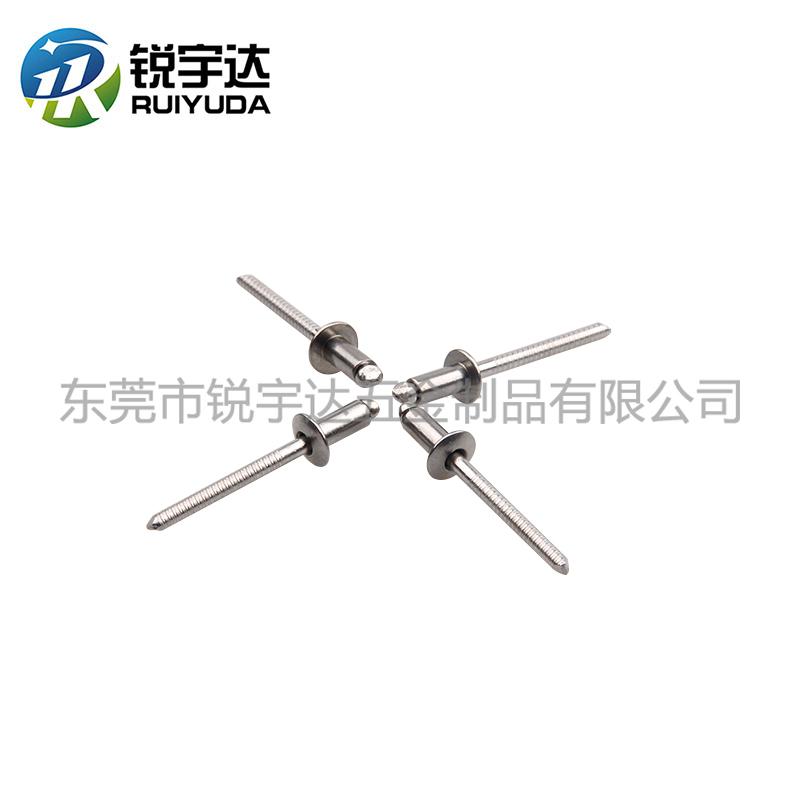ISO15983全不锈钢开口型圆头抽芯铆钉 开口圆头全不锈钢拉钉