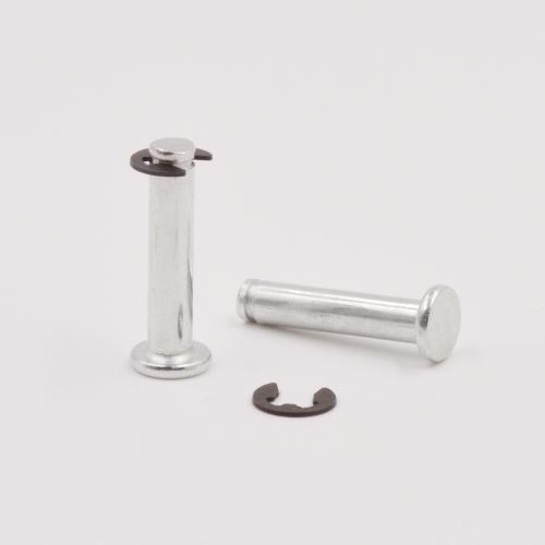 Flat Head Grooved Pin Shaft with Clip Spring