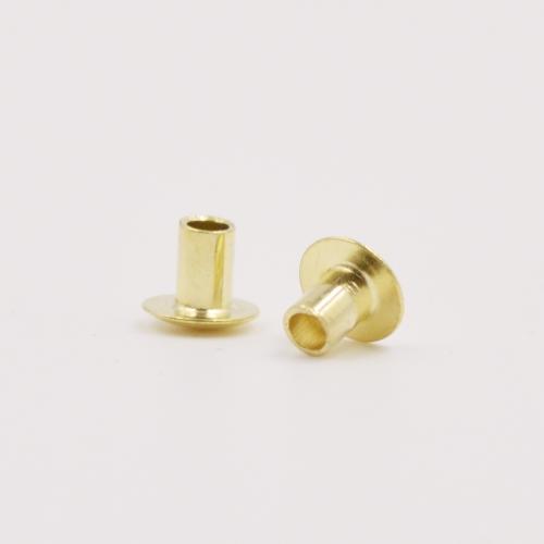Brass Flat Round Head Half Hollow Rivet