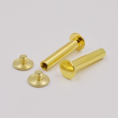 Brass plated accounting screws