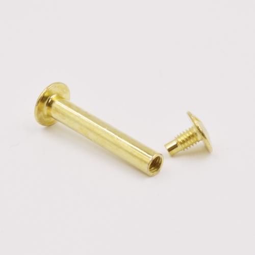 The Flat Round One - Word Slot was Plated with Brass