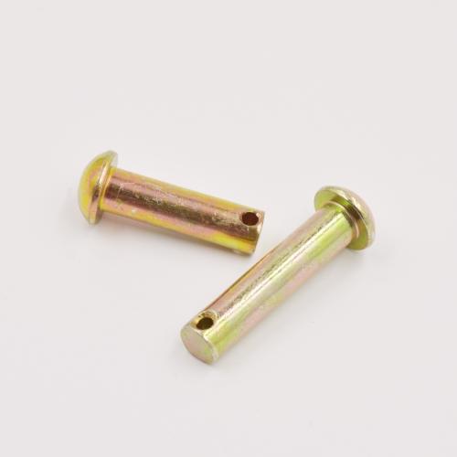Half Round Pin Shaft with Hole Plated Color